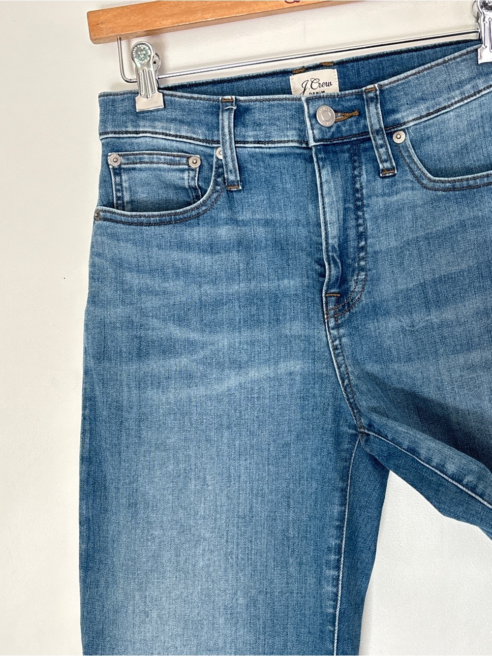 J Crew Slim Wide Leg Jeans Size 27 Petite Inseam 23 inches - Picture 5 of 16